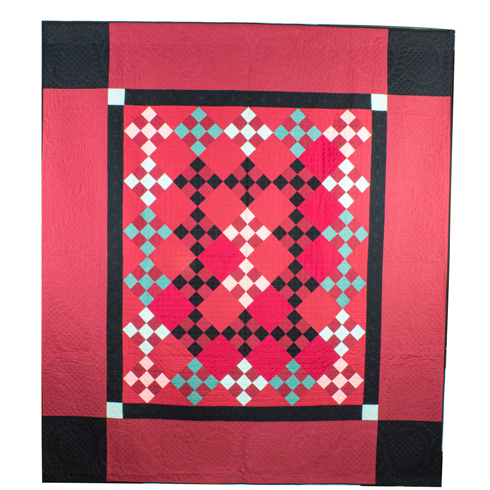 Holly Benson Quilt Amish Nine Patch – Shawnee Indian Mission Foundation